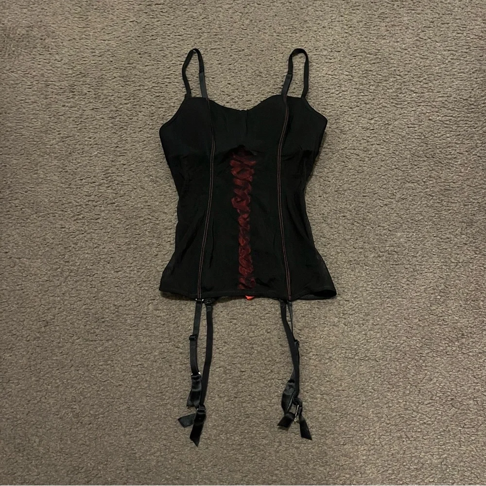 Intimissimi Lace Up Corset & Matching Panties Set